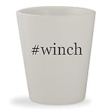 #winch - White Hashtag Ceramic 1.5oz Shot Glass