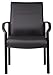 Boss Office Products Mid Back LeatherPlus Guest Chair in Black
