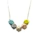 Silicone Teething Necklace For Mom To Wear - BPA Free, Dishwasher Safe, Stylish Teether, Mom Approved Nursing Necklace, BETTER than Baltic Amber - Turquoise, Slate, Tan, Pink, & Seafoam Green