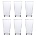 Bistro 20-ounce Premium Quality Clear Plastic Tumblers | set of 6