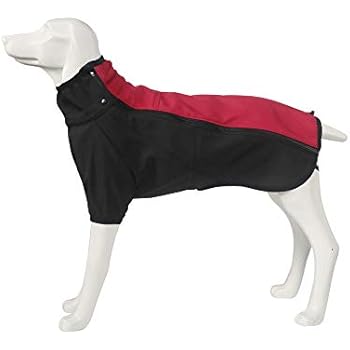 Dr.NONO Dog Jacket Thick Warm Winter Coat Large Dog Clothes Outdoor Waterproof Dog Vest with Leash Hold for Medium and Large Dogs