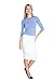 Esteez Pencil Skirt for Women Stretchy Silky Figure Flattering Knee Skirt