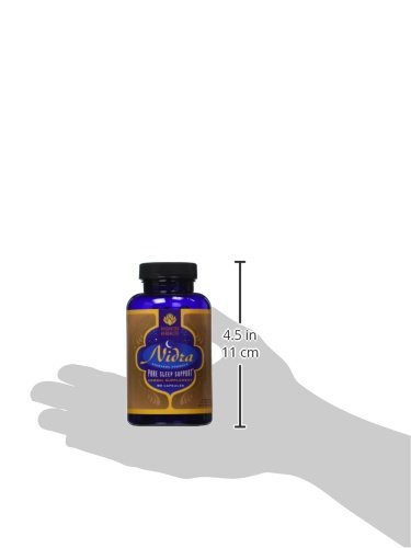100% All Natural Herbal Formulation that Provides Pure Sleep Support. Nidra Sets the Stage for a Good Night’s Sleep by Relaxing and Calming the Mind and Body.