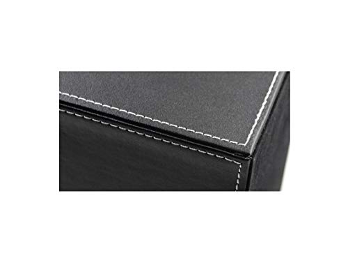 Bargain Crusader Black PU Leather Remote Controller Holder TV Guide CD DVD Controller Organizer Desk Caddy Stationery Organizer Caddy Stationery Holder (L:9.45 x W:5.3 x H:4.3/1.6 inches, Black) - Thumbnail 3