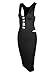 Misfondle Womens Sexy Bodycon Bandage Lace up Midi Club Dress , 1 Black, Small
