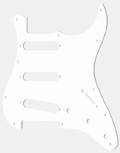 MIJ Pickguard For '62 Fender Stratocaster White 1-PLY