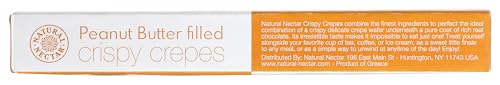 NATURAL NECTAR MILK CHOCOLATE PEANUT BUTTER CRISPY CREPES, 3.5 OZ (PACK OF 1)