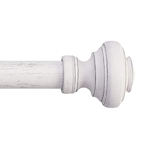 MODE Farmhouse Collection Single Curtain Rod Set with Porch Doorknob