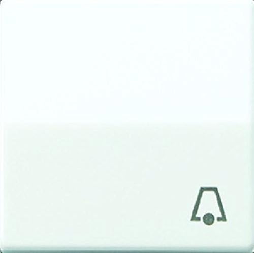 Jung AS59 1KWW Rocker Switch with Bell Symbol, Alpine White