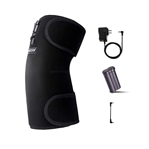 HOOCUCO Heated Knee Brace Wrap Support, Wireless Portable Rechargeable