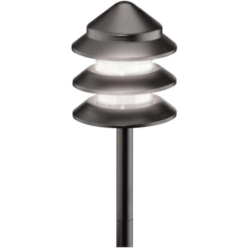 Malibu 8301920201 Metal Tier Light, Black Landscape Path Lights