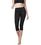 LAPASA Women's Yoga Capri Pants, Anti-Muffin Top High Waist, Hidden Pocket (Short Leggings, Plus Size Av.) L02