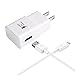 Samsung Galaxy S7 Fast Charger Adaptive Fast Charging Wall Charger Kit Quick Charge 2.0 Adapter with Cable, 75% Increase in Charging Speed, Compatible with Samsung Galaxy S7/S7 Edge/S6/Note5/4 /S3