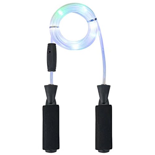 Aoneky Light Up Kids Jump Rope with and Comfortable Handles (Black)