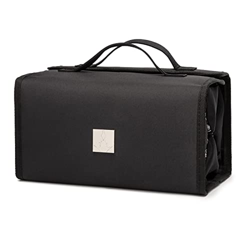 ROYALFAIR Roll Up Makeup Bag, Travel Toiletry Bag for Women with