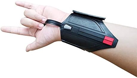 Superhero SPM Web Launcher Cool Web Shooter Dart Blaster Halloween Web Cosplay Prop Dart Launcher Black (1PCS) (Normal（1pcs）)