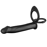 Realistic Vibrating Double Penetrator Strap On dildo Silicone Sex Toy Sex Product