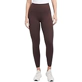 Danskin Women’s Brushed Leggings – Soft Midweight Yoga Pants with Side Pockets, Breathable Stretch Workout Wear (Espresso, S)
