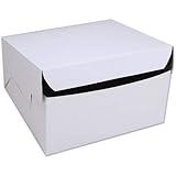 Cakesupplyshop 8" X 8" X 4" White Cake/Bakery Box - 10 / Bundle