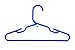 Made in USA Baby Hangers, Kids Hangers for Children's Clothes, Toddler Outfits and Clothing, 20 50 100 Pack Available, Kid Plastic Hanger for Closet and Nursery, Child Kid Hangars (30pk Blue)