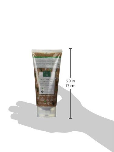 This 6-ounce exfoliating treatment is designed to soothe dry, worn-out skin while gently exfoliating it. It conditions and revives dry, callused skin during the exfoliation process. The product is not only gentle but also effective thanks to the natural goodness of tea tree oil, mint, wintergreen, and other botanicals that help to protect, heal and deodorize your skin. Give your skin the pampering it deserves with this natural herbal treatment and enjoy smooth, healthy-looking skin.