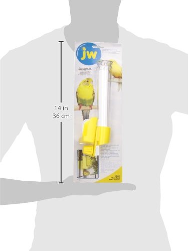 JW Pet Company Clean Seed Silo Bird Feeder Bird Accessory, Tall (Colors Vary)