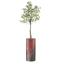 SIGNWIN Eucalyptus Tree with White, Red, Black & White Paint Splatter Color Block Vase Abstract Rocky Minimalism Zen Dramatic Multicolor Dark for Living Room, Bedroom, Office - X-Large 5 Feet (60