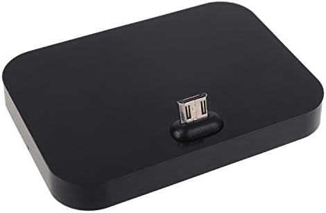 Ceoamzus Desktop Stand Cradle Micro USB Data Sync Charging Dock Station Holder For Android Smartphones(Black)