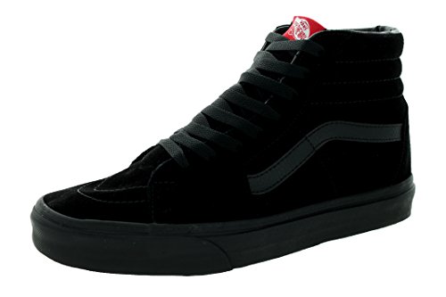 Vans Unisex Sk8-Hi (Suede) Black/Black Skate Shoe 6 Men US / 7.5 Women US