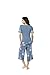 INK+IVY Pajamas for Women - Short Sleeve and Capri Pants PJ Set Loungewear, Casual Soft Breathable Sleepwear, 1X, Bohemian Dusty Blue 2 Piece