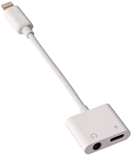 TYMANO Lightning to 3.5mm Headphone Audio Jack Adapter and Charge Splitter for iPhone X/8/8 Plus/7/7 Plus with iPhone Lightning Adapter Splitter