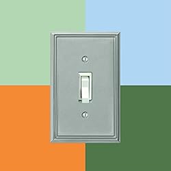 Amerelle 77TRBN Metro Line Wallplate, 1 Toggle / 1