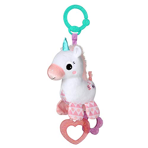 Bright Starts Sparkle & Shine Unicorn On-The-Go Take-Along Toy, Ages Newborn +