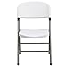 Flash Furniture Hercules Series Plastic Folding Event Chairs with Textured Seats, Lightweight Plastic Folding Chairs, Set of 6, White