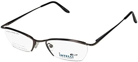 New &amp; Season &amp; Genuine - Brand: Elite Eyewear Style/model: 719-B Gender: Womens/Ladies Rxable Avant-garde Design Designer Half-rim Flexible Hinges Eyeglasses/Glasses (49-18-135, Gunmetal)