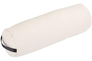 EARTHLITE Bolster Pillow Fluffy – Durable Massage Bolster, 100% PU Upholstery incl. Strap Handle/Professional Quality for Massage Tables/Back Pain Relief