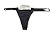 Stashitware 3 Pair Large, Black, Womens Hidden Stash Pocket Thong. Small Pocket.