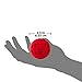 Nerf Dog Rubber Ball Dog Toy with Checkered Squeaker, Lightweight, Durable and Water Resistant, 2.5 Inches, for Small/Medium/Large Breeds, Single Unit, Red
