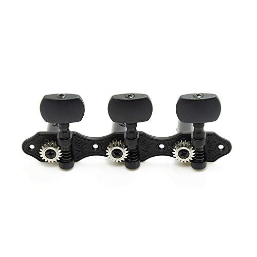 Classical Guitar Tuners,Tuning Key Pegs/Machine Heads for Classical Guitar or Flamenco Guitar with Black Plate Finish