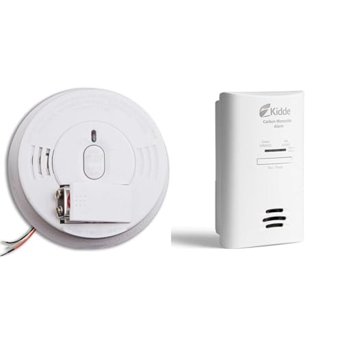 Kidde Smoke Detector, Hardwired Smoke Alarm with Battery Backup, Front