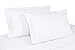 Whisper Organics Organic Cotton Pillow Case Set GOTS Certified, 300 Thread Count, Sateen (Queen, White)