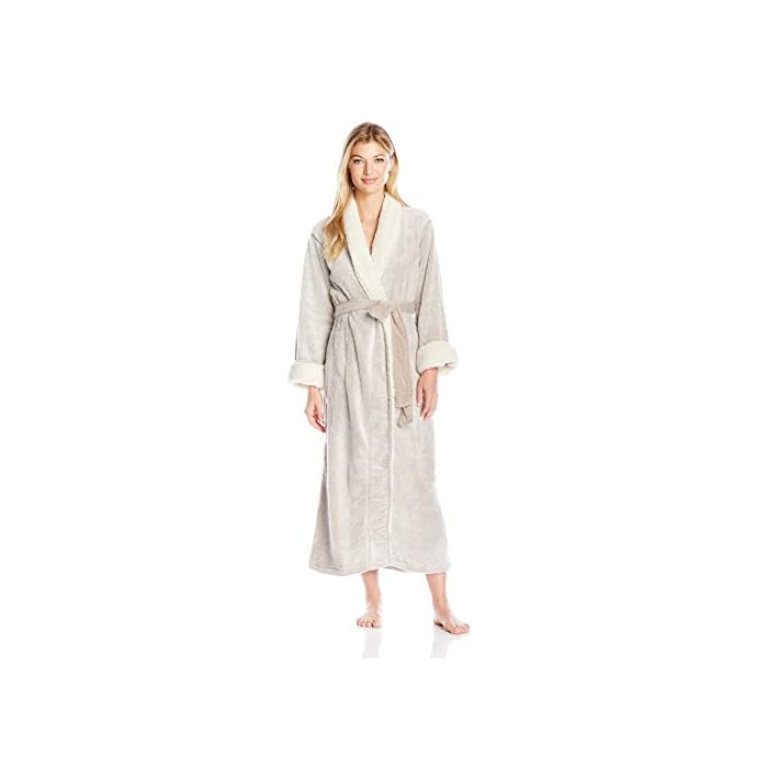 natori long plush robe