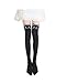 Rbenxia Kitten Print Knee High Length Socks CAT Tail Tattoo Tights Pantyhose