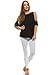 Cold Shoulder Dolman Top Shirt Blouse Batwing Sleeve Side Slit Made in USA