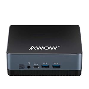 AWOW Mini PC Mini Desktop Computer Windows 10 Home, Intel Gemini lake J4125 with 8GB DDR4 128GB SATA SSD, Dual Band WiFi…