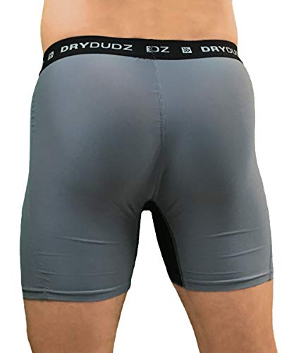 Dry Dudz Men's Hydro Tech Compression Short Gray-XL