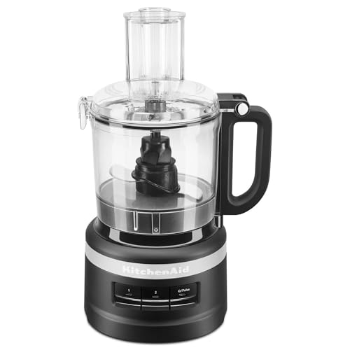 KitchenAid Food Processor - Kompakter Küchenmaschine mit 2 geschwindigkeitsstufen und Pulsfunktion - Zerkleinern, Kneten, Reiben und Schneiden - BPA-F