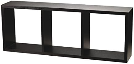 King Home m1106052/To Cube Shelf 3 Shelves MDF, Wenge, 80 x 30 x 15