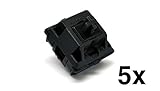 Cherry MX Black Keyswitch (5 pack) - MX1A11NN | Plate Mounted | Linear | by himalayanelixir