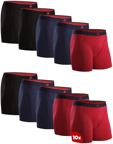 Calzoncillos Hombre Boxer de Bambú, con o Sin Bragueta, Suaves y Elásticos, 3 o 10 Pack